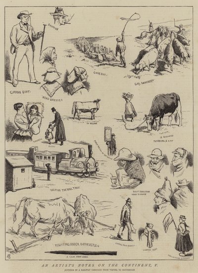 Notas de un artista en el continente, V de Alfred Chantrey Corbould